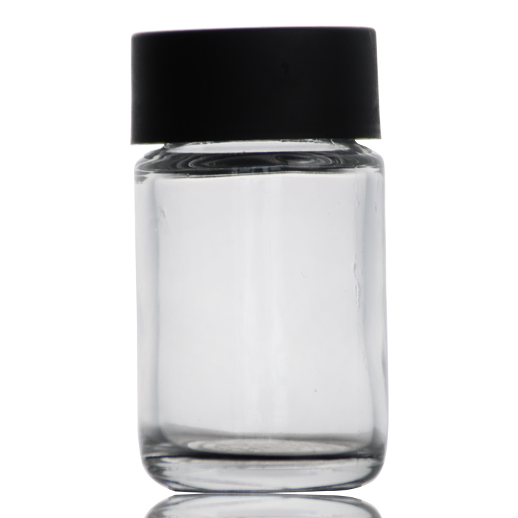 clear glass jar