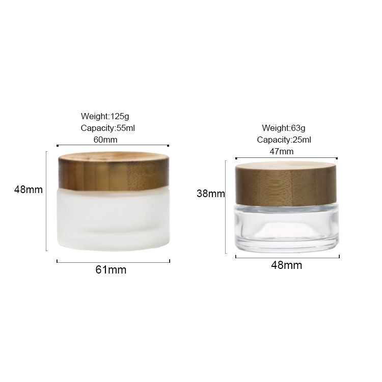 custom glass cream jar